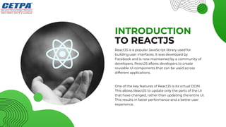 All about React Js | PPT