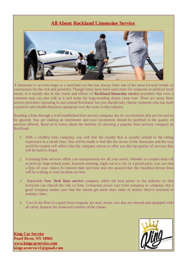 All About Rockland Limousine Service