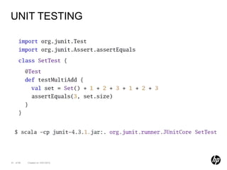 UNIT TESTING




91 of 99   Created on 10/01/2012
 