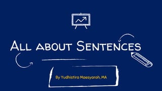 All about Sentences
By Yudhistira Maesyaroh, MA
 