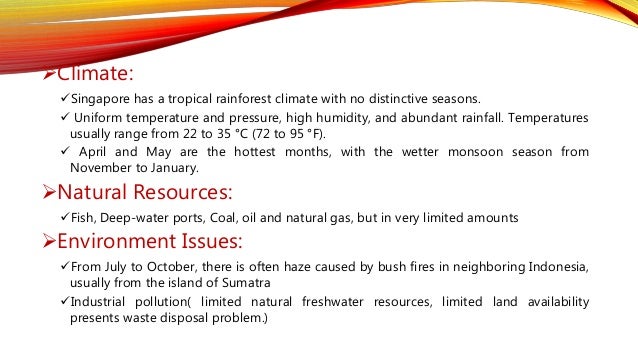 Limited Natural Freshwater Resources In Singapore Limited Natural Freshwater Resources In Singapore