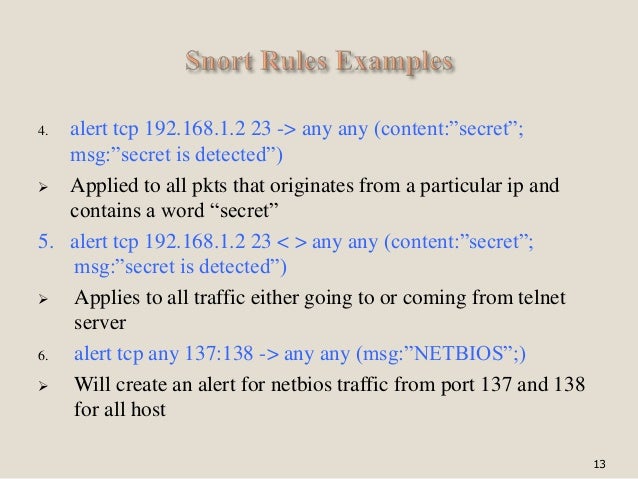 snort rules snort rules