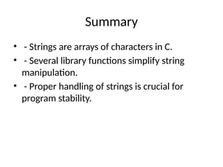 All_About_Strings_in_C_Programming.pptxn | PPT