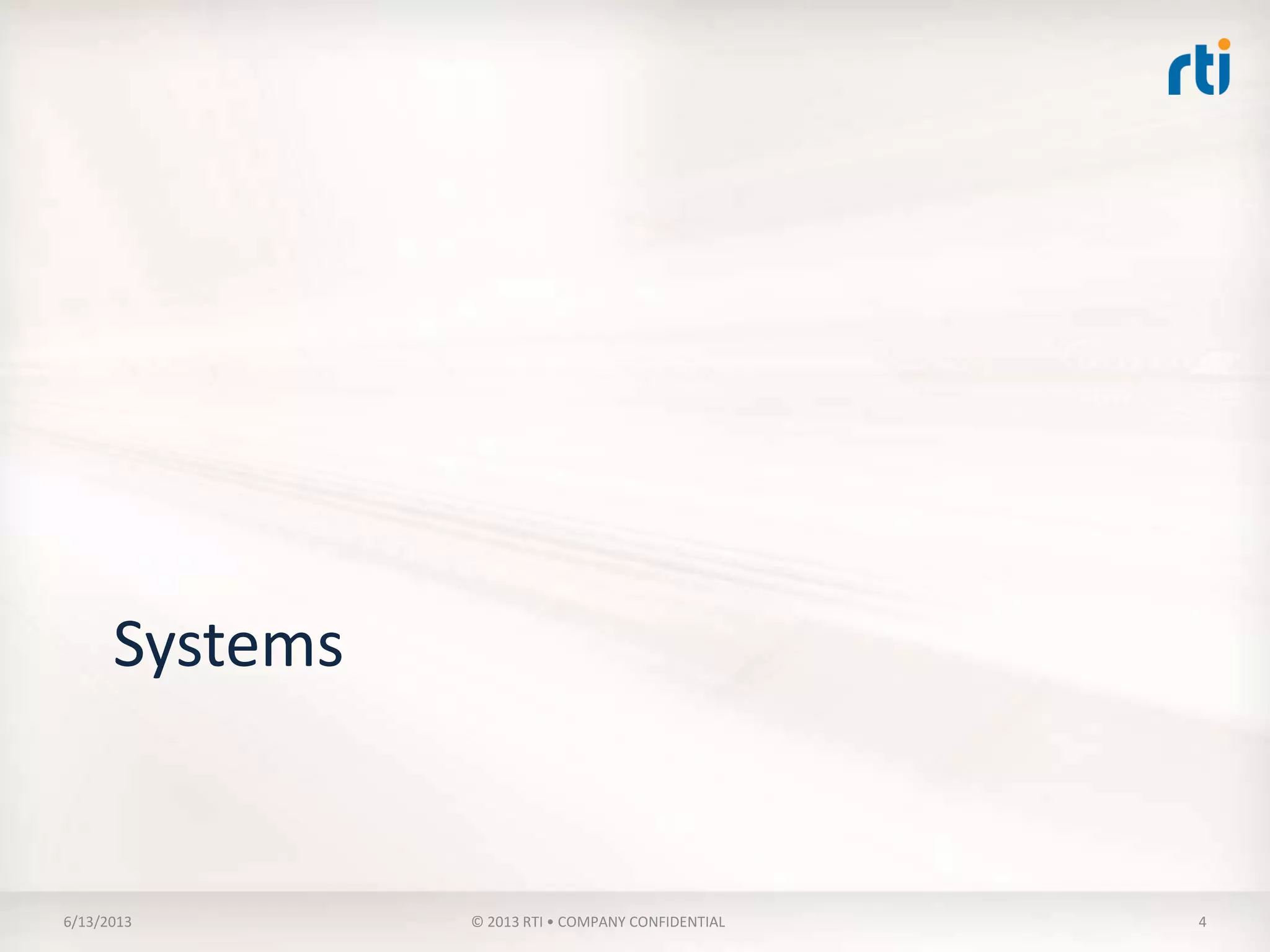Systems
 