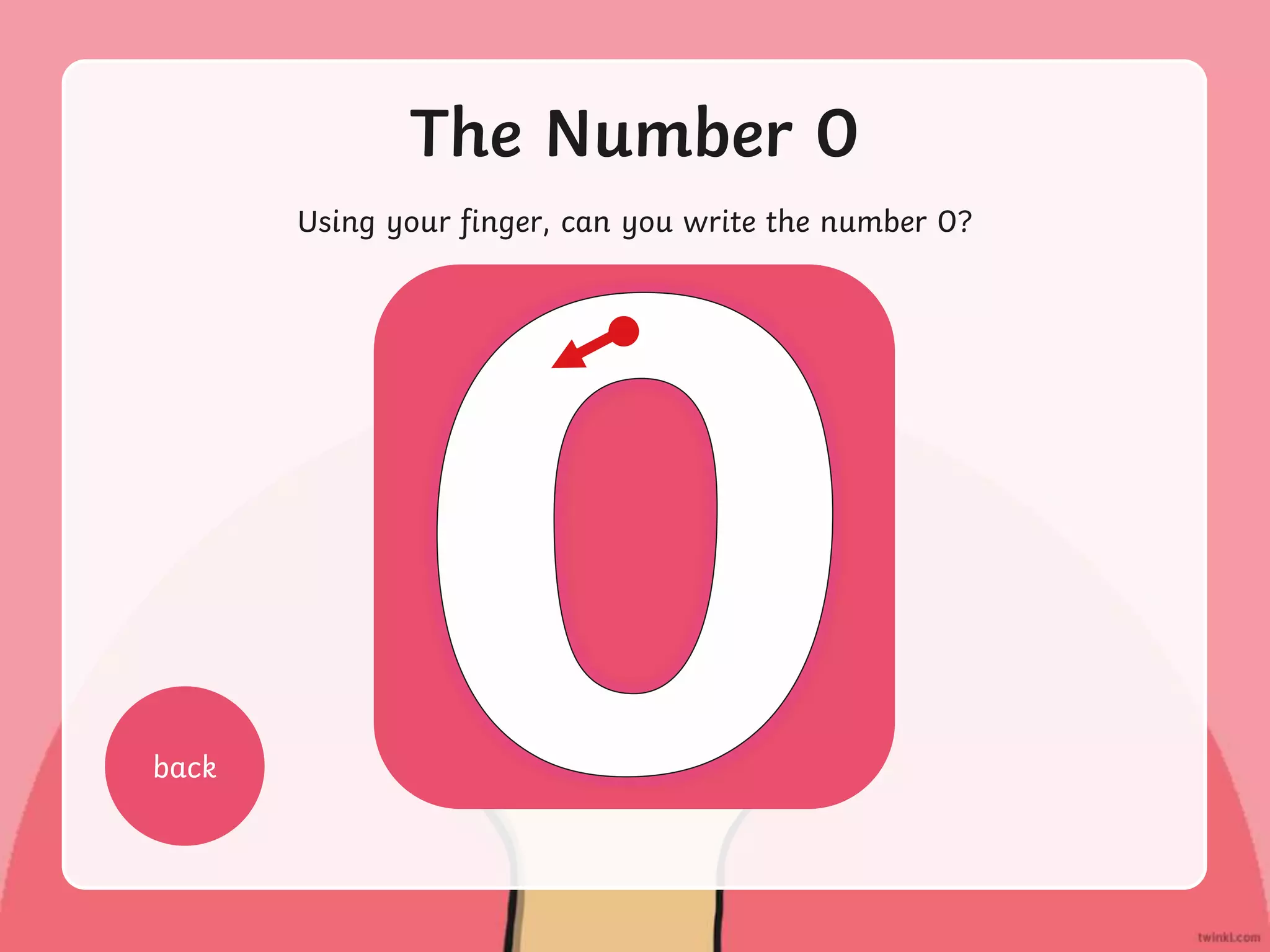 The Number 0
Using your finger, can you write the number 0?
back
 