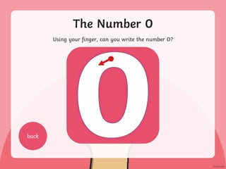 The Number 0
Using your finger, can you write the number 0?
back
 