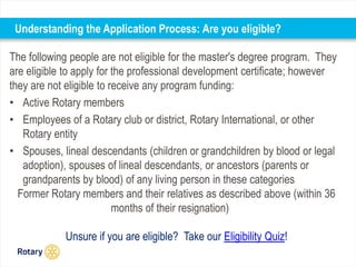 Rotary Application All About the Rotary Peace Fellowship | PPTX