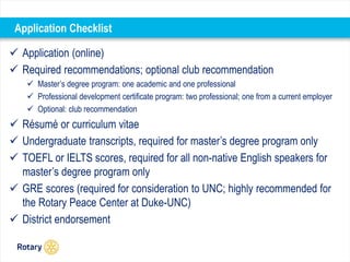 Rotary Application All About the Rotary Peace Fellowship | PPTX