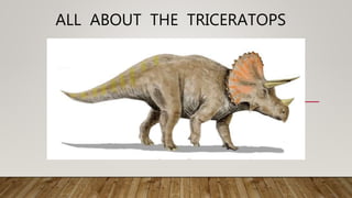 ALL ABOUT THE TRICERATOPS
 