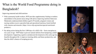 World Food Program: Bangladesh | PPTX