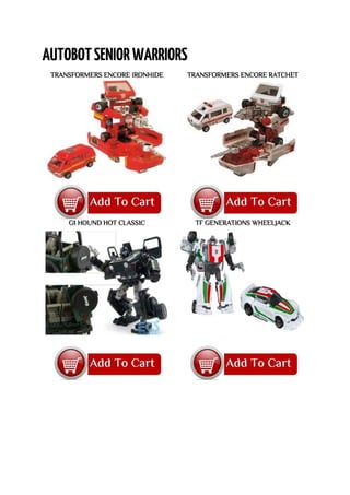 TRANSFORMERS ENCORE IRONHIDE TRANSFORMERS ENCORE RATCHET
G1 HOUND HOT CLASSIC TF GENERATIONS WHEELJACK
 
