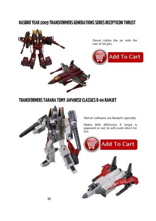 Thrust rattles the air with the
roar of his jets.
Mid-air collisions are Ramjet's specialty.
Makes little difference if target is
opponent or not, he will crash into it for
fun.
22
 