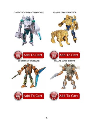 CLASSIC TIGATRON ACTION FIGURE CLASSIC DELUXE CHEETOR
DINOBOT ACTION FIGURE DELUXE CLASS RATTRAP
45
 