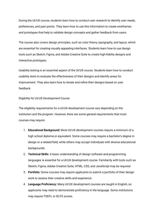 All About UI/UX Course | PDF