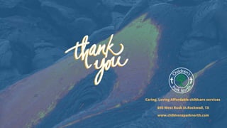 695 West Rusk St.Rockwall, TX 
Caring, Loving Affordable childcare services
www.childrensparknorth.com
 