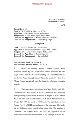 Suo Motu Allahabad High Court Supreme Court Judgement Order Notice