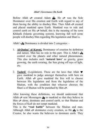 Allahs Governance On Earth | PDF