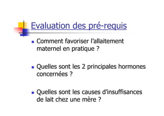 Allaitement Maternel Ph Ii 1ere A