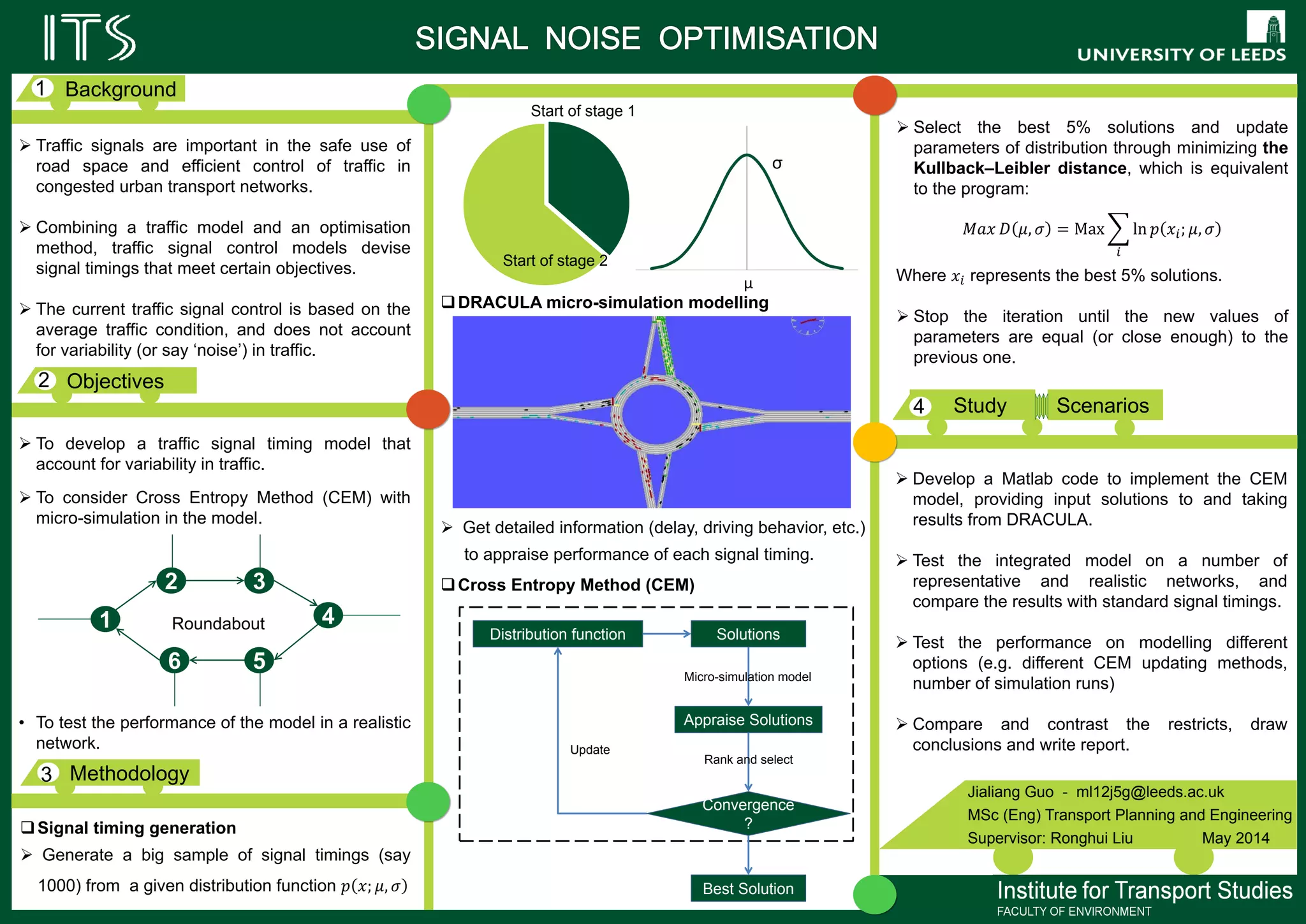 f
f
Site Profile: Merseyside
Population: 1,381,200 (9th)
645 km2 (43rd)
5 Boroughs – Knowsley, Liverpool,
Sefton, St Helens, Wirral
Valued at £21.9 Billion (2.1% of U.K
economy) GVA (Gross Value Added)
0 1 2 3 4 50.5
Miles
Ward_Boundaries
No. of Households With Access To A Vehicles
18 - 94
95 - 171
172 - 247
248 - 323
324 - 400
401 - 476
477 - 552
553 - 628
629 - 705
706 - 781
No Data
¡
No. Of Households with
No Access To A Vehicle
(Inset of Wirral and Liverpool Boundaries)
0 2.5 5 7.5 101.25
Miles
0 1 2 3 4 50.5
Miles
Ward_Boundaries
No. Of Households with Dependents
8 - 28
29 - 49
50 - 69
70 - 89
90 - 110
111 - 130
131 - 150
151 - 170
171 - 191
192 - 211
No Data
¡
No. Of Households with
Dependents in Merseyside
(Inset of Wirral and Liverpool Boundaries)
0 2.5 5 7.5 101.25
Miles
The
Maps:
The
Maths:
PC = TC
TC + TT
CIJ = a1.tIV + a2.tWK + a3.tWT
+ a4.tIN + a5.F + a6
The
Method:
Ai = Σ [BJf(CIJ)]
Accessibility To Destination:
This will demonstrate how
accessible a location is based
on either Thiessen polygons
(zone inside polygon is closer
to that sample) or isochrones
(coloured bars of equal value).
Modal Split/Destination
Attractiveness:
Multi-nomial logit models
calculating modal split.
(Equation can be used for
destinations). These can be
portrayed 3D or by colour
(large spike, more accessible)
Route Allocation/ Trip
Chaining:
Network Analyses using the cost
equation above will show the
“cheapest” route for an
i n d i v i d u a l t o u s e . A l s o
demonstrates trip-chaining (best
way to carry out multiple tasks).
D e m o n s t r a t e a n d
evaluate disaggregate
t e c h n i q u e s o f
accessibility analysis
Potential Issues
Establishing parameters. How to
measure a preference?
How disaggregate is too
disaggregate?
Issues with deterrence functions.
How viable are the methods?
Literature Review:
1970
Geographical Space Accessible Space
2011
Hagerstrand developed a
time-geographies concept.
3 M a i n C o n s t r a i n t s :
“capability constraints”,
“coupling constraints” and
“authority constraints”.
Computing power
h a s a l l o w e d f o r
disaggregate activity
modelling to be
c a r r i e d o u t .
S t i l l a “ p i o n e e r i n g ”
m e t h o d . B u f f e r s a r e
predominant technique
Not a spatially defined problem. – Large
geographical space, small accessible space.
Need to consider area mobility, individual
m o b i l i t y a n d a r e a a c c e s s i b i l i t y.
Economic status, car availability and physical
or social preferences and limitations can
affect how a person can or wants to travel.
A Local Travel Plan (LTP) set up
by the Local Authority and
Merseytravel seeks to “develop a
fully integrated and sustainable
transport network... And ensures
good access for all in the
community” (Merseytravel 2000)
The End Result:
GIS outputs of varying types with two main aims:
1. Levels of accessibility for individuals demonstrating how their lifestyles
affect their travel choices and access.
2. Differences between the disaggregate methods used in the study and
aggregate methods carried out as a comparative tool.
This will establish if the individual level studies are more accurate than
aggregate measures, and if so, to what extent, with what outcomes?
What Next…?
Need to establish parameters to use within the functions.
Carry out the GIS techniques and modelling.
Analyse and evaluate the datasets – See what is possible.
	
  
Large number of citizens in
certain areas are not car
users and as such find it hard
to carry out fundamental
tasks, such as taking children
to school or going shopping.
Thus creating and social
exclusion transport poverty.
f f
Some Important Questions:
Can GIS model the movements of individuals
based on their preferences, motivations and
restrictions, and how these relate to transport?
Does a micro-level analysis offer a viable
alternative to the current methods of study?
	
  
One Size Doesn’t Fit All...
Many relationships exist between
different individuals preferences,
capabilities and the levels of their
t r a n s p o r t a c c e s s i b i l i t y .
Aggregate methods (groups, not
individuals) can miss important
elements of a persons accessibility.
Study Aims:
Carry out an accessibility study of Merseyside at a disaggregate
level.
Highlight inefficiencies
in aggregate modelling
Show that individuals
from the same areas
have differing travel
patterns.
 