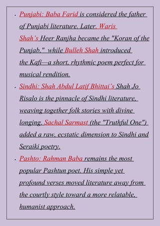 Evolution and Role of Pakistani Languages in National Identity and ...