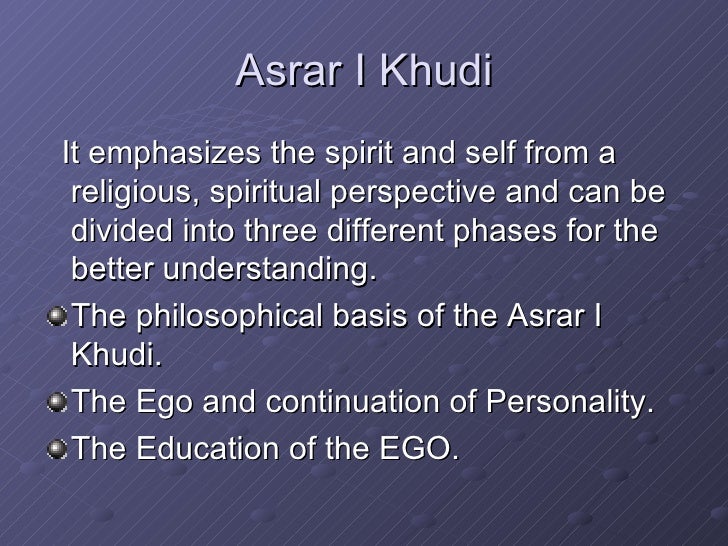 khudi of iqbal khudi of iqbal
