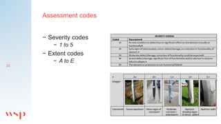 23
− Severity codes
− 1 to 5
− Extent codes
− A to E
Assessment codes
 