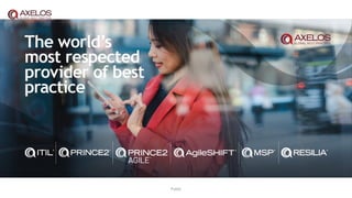 Public
Continued Professional
Development (CPD)
• CPD is enormously important to respondents, but
less so for the wider organization.
• Employers appear to offer little information on
CPD.
• Almost all project and programme managers see
CPD as highly important to them.
• Investing in CPD commonly involves taking up
training courses, reading literature, and gaining
formal qualifications.
 