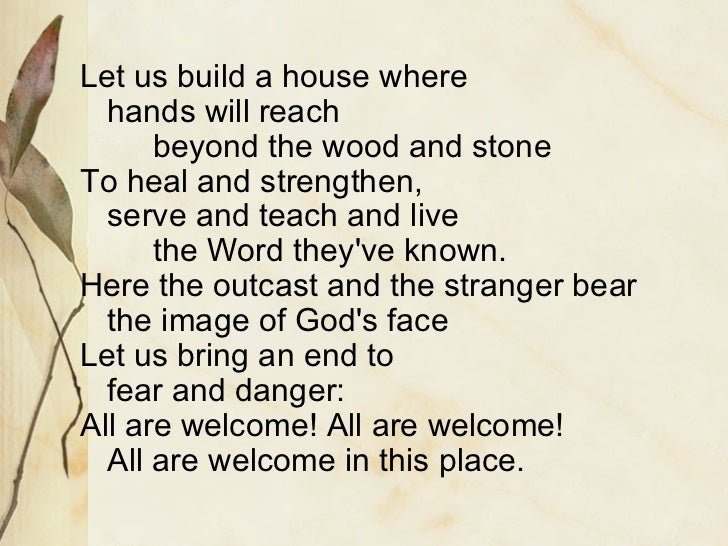 All are welcome
