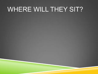 Where will they sit?