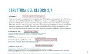 STRUTTURA DEL RECORD 2/4
12
 