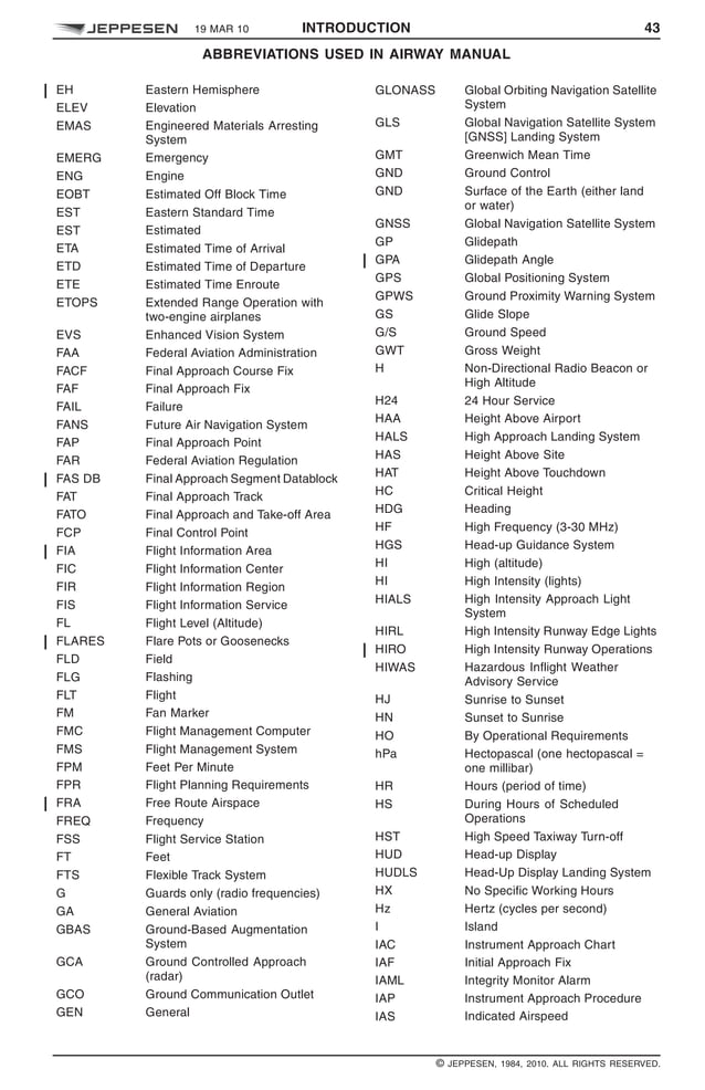 All aviation abbreviations jeppesen PDF
