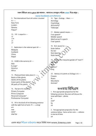 All bcs english questions solution [www.itmona.com] | PDF