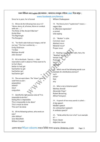 All bcs english questions solution [www.itmona.com] | PDF