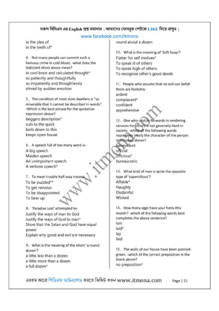 All bcs english questions solution [www.itmona.com] | PDF