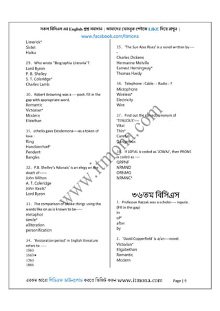All bcs english questions solution [www.itmona.com] | PDF