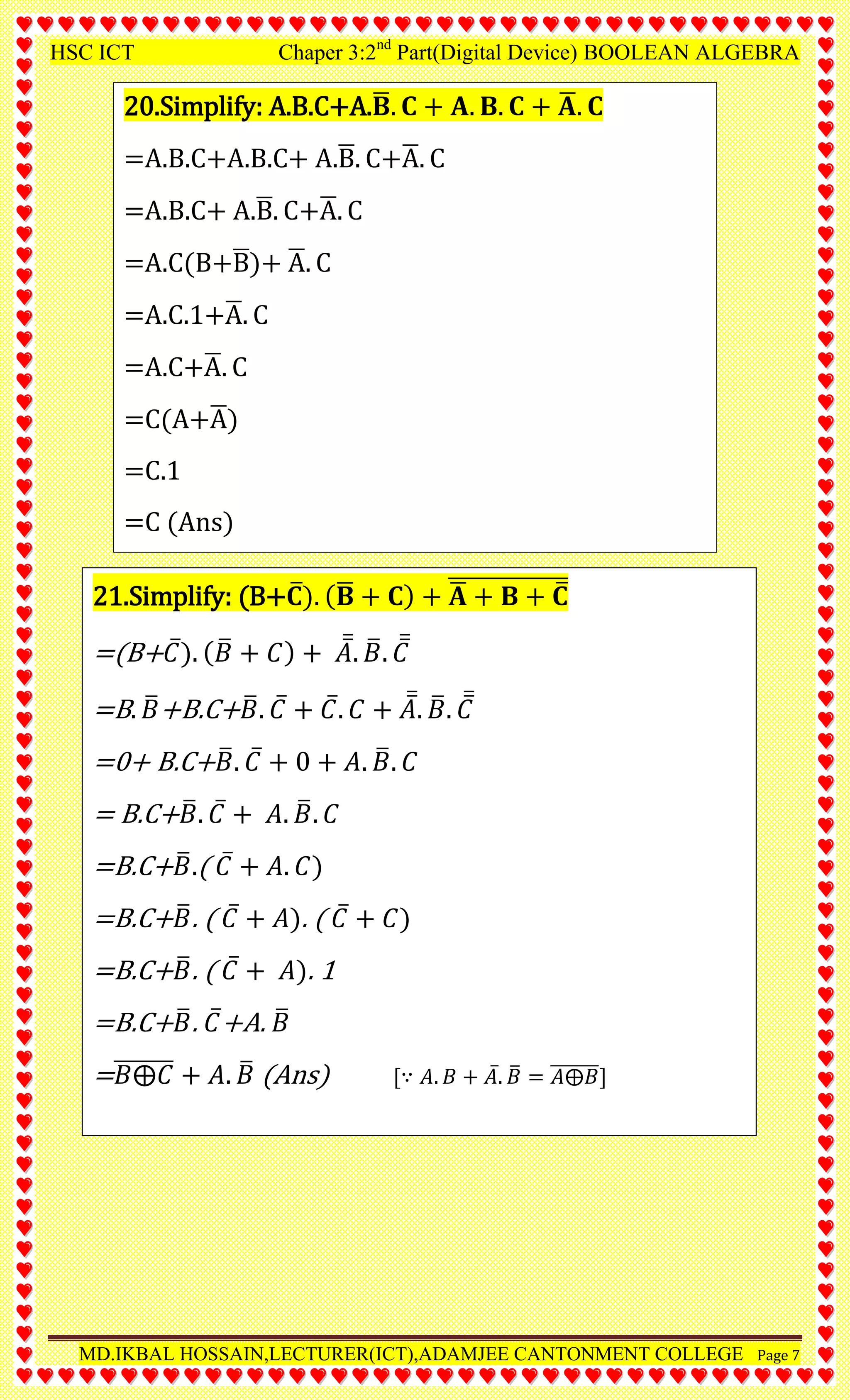 BOOLEAN ALGEBRA ALL PDF | PDF | Programming Languages | Computing
