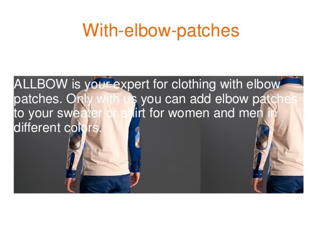 adding elbow patches to sweater
