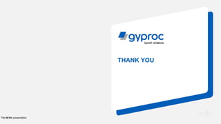 THANK YOU
Title of the presentation
141 /
 