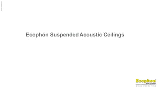 ©
Ecophon
Group
Ecophon Suspended Acoustic Ceilings
 