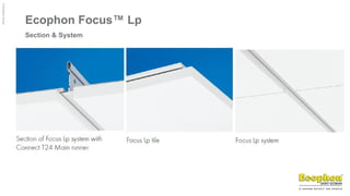 ©
Ecophon
Group
Ecophon Focus™ Lp
Section & System
 