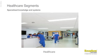 ©
Ecophon
Group
Healthcare Segments
Specialised knowledge and systems
Healthcare
 