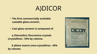ALL CERAMIC SYSTEM in ceramics Prosthodontics | PPTX