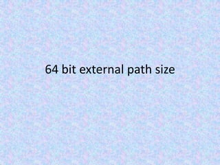 64 bit external path size