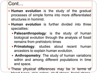 Introduction to Anthropology Course | PPTX