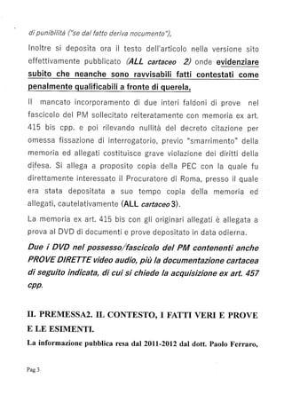 Allc istanza proscioglimento immediato ex art. 129 cpp