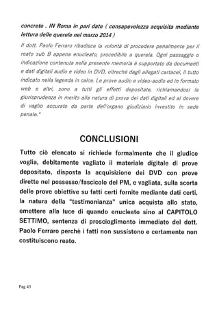 Allc istanza proscioglimento immediato ex art. 129 cpp