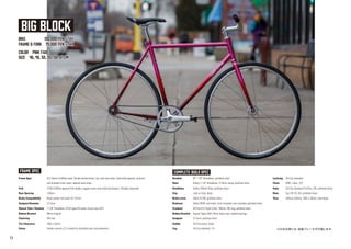All-City big block ピンクフェード シングルスピード ピスト