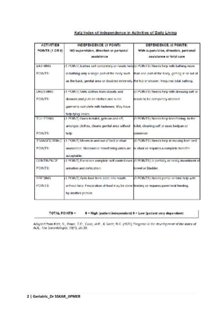 2 | Geriatric_Dr SSKAR_JIPMER
 