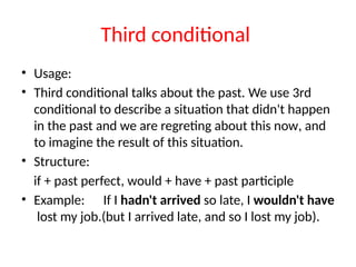 All Conditionals ( fırst , second, and third).pptx