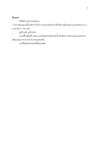 8
ที่จอดรถ
- ไม่มีข้อกาหนดตามกฎหมาย
** ในการขออนุญาตตั้งหอพักจากสานักงานประชาสงค์เคราะห์จังหวัด จะต้องแสดงแบบแปลนขนาด A 4
มาตราส่วน 1: 100 แสดง
- รูปด้านหน้า รูปด้านข้าง
- แปลนพื้นแต่ละชั้น แสดงรายละเอียดของหอพัก ห้องน้า ห้องส้วม ทางเดิน ประตู และหน้าต่าง
พร้อมระบุขนาดความกว้างยาวของแต่ละห้อง
- แผนที่โดยสังเขปแสดงที่ตั้งของหอพัก
 
